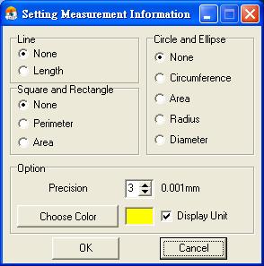 Fig.5-62 Scale information setting dialog The precision is refers to under the decimal point of effective number of digits. The effective number of digits can be adjusted.