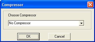 2.2.4 Video Compressor Normally, the video size is huge before compressor. We can use Compressor function to reduce the file size. Fig. 2-10 shows the optional compressor.