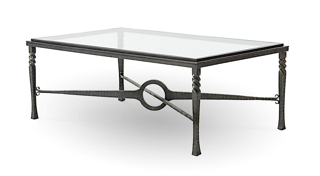7516 Omega Rectangular Cocktail Table Table w 53 x d 30¾