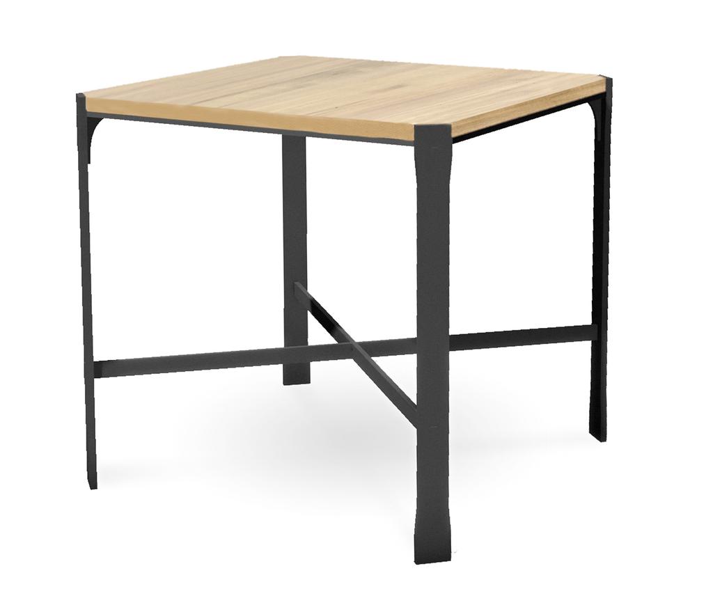 T50C Woodland Square Counter Height Table Table w 36½ x d 36½ x h 36 Shown in Charcoal finish (73)