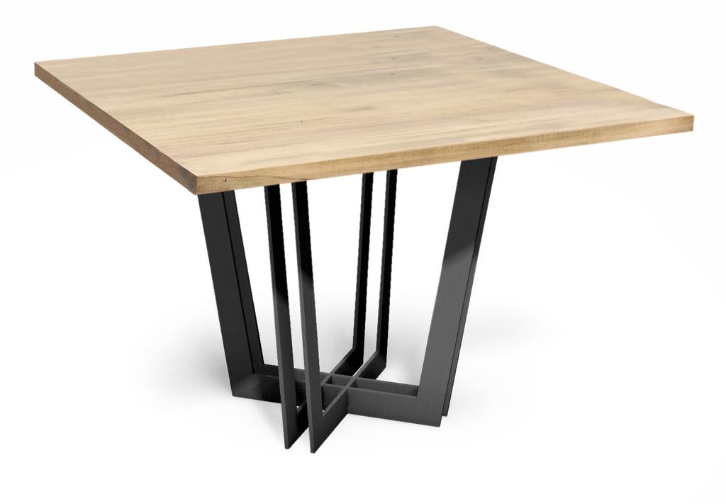 T53D Sutton Square Dining Table Base Top w 22½ x d 22½ x h 28¾ w 36 x d 36 x h 1¼ Shown in Charcoal finish