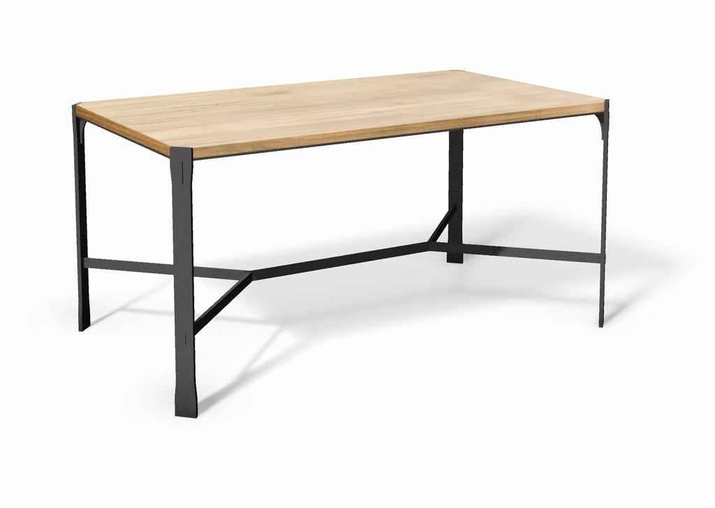 T744 Woodland Rectangular Dining Table Table w 72½ x d 40½ x h 30 Shown in