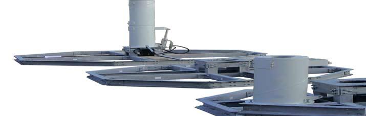 Supporting Structure Mechanical Characteristics Total height including antenna (TOP) Platform footprints: Ballast S