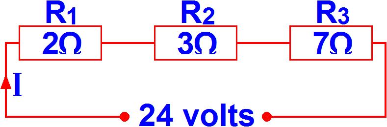 Level 2 Diploma in Electrical Installations (Buildings and Structures) Unit 202 Handout 4 Example 2 Calculate the current that will flow in the circuit shown below: R t = R 1 + R 2 + R 3 Equivalent