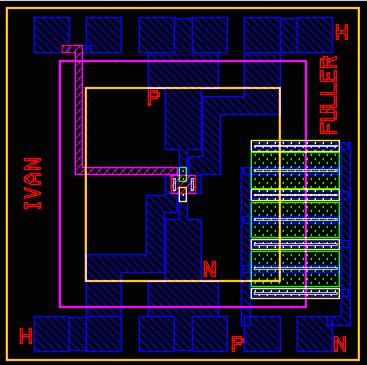 MEMS SENSORS CHIP LAYOUT Thermocouple Poly