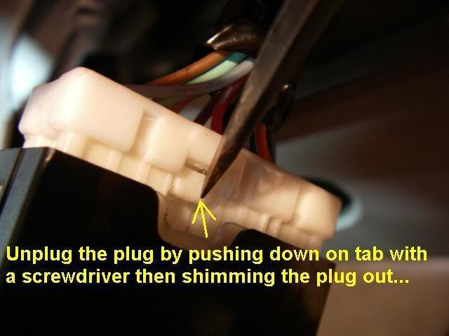 STEP 4: Disconnect the wire connector and set