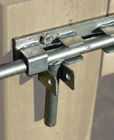 SLIDING GATE LATCH Combine our one piece cane bolt with the optional keep for an excellent heavy duty gate latch.