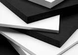 Point-of-Purchase Systems White Extreme White Foam Board Black on Black White-Black-Black Premium Tac, Repositionable Pressure Sensitive Adhesive Permanent Pressure Sensitive Adhesive SingleStep
