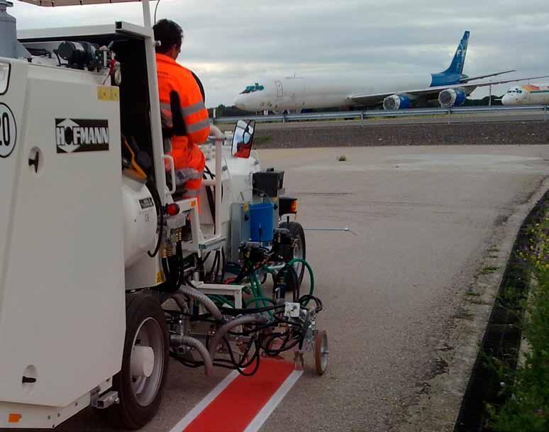 AIRPORTS SAFE LANDINGS WORLDWIDE SWARCO delivers airfield markings that provide the necessary high visibility and the ability to withstand high impacts not only for aircraft runways but also for