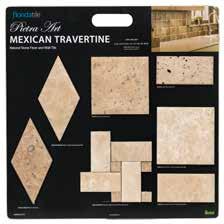 Slate 47340 PietraArt Stone Mosaics 48379 PietraArt Travertine (Floor) 48380 PietraArt Travertine (Wall) 48365 Pristine (Wall) 48366