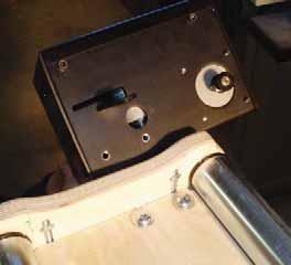 Page 6 3. Line the Shirley Stitcher II motor box mounting holes with the 2 previously drilled holes in the carriage.