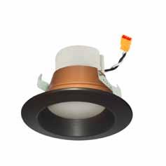 /BZBZ Bronze Example: NLP-441GBW/WW- 4" Prism Smart GBW LED etrofit Downlight eflector, White finish 6 Nora Lighting's 4" Prism Smart GBW LED etrofit downlights are culus listed for use in existing