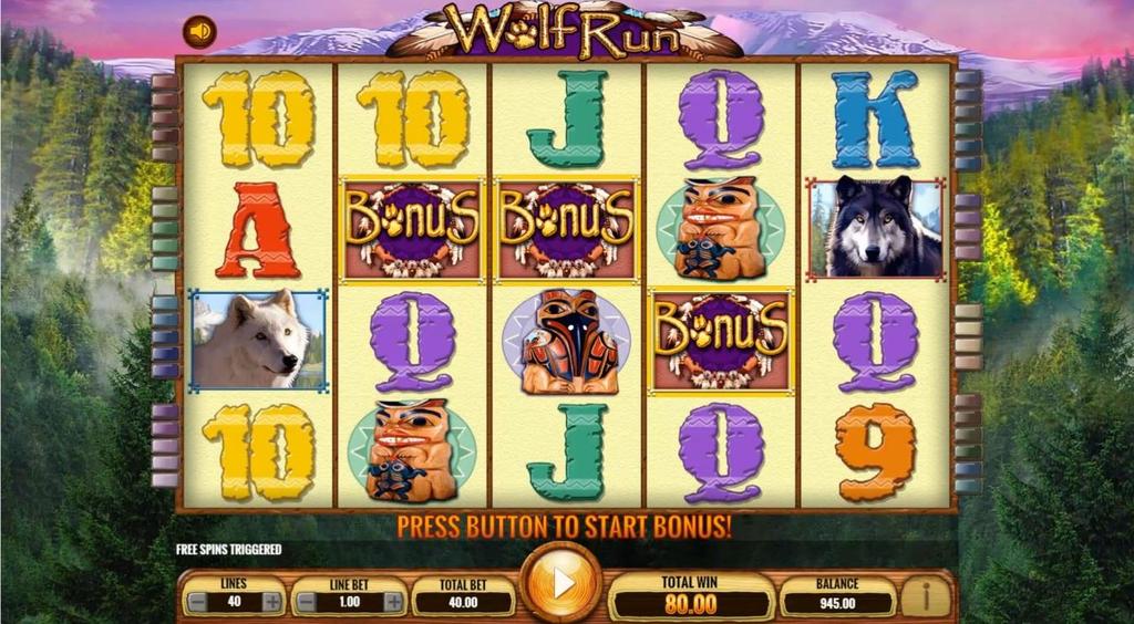 This multi-line/multi-coin slot game will have you running wild and howling for more!