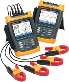 Complete three-phase troubleshooting tool: measure everything! Measure virtually every power system parameter.