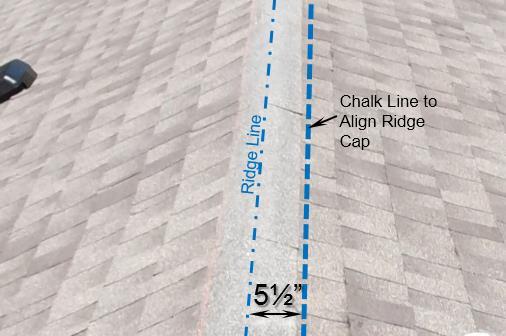 ridge may need to be cut down lengthwise to fit in one last row before