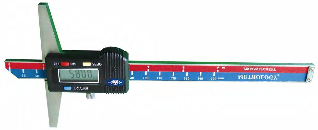 Digital Caliper (Tungsten Steel) For measuring high density materials, measuring the external, internal, depth, and step of work pieces.