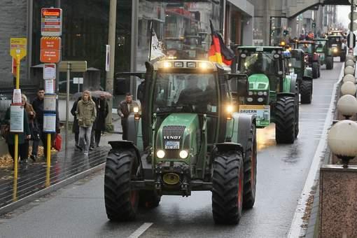 Germany and France) come with their trucks to Brussels in order to protest against the EU Policy Moreover, football
