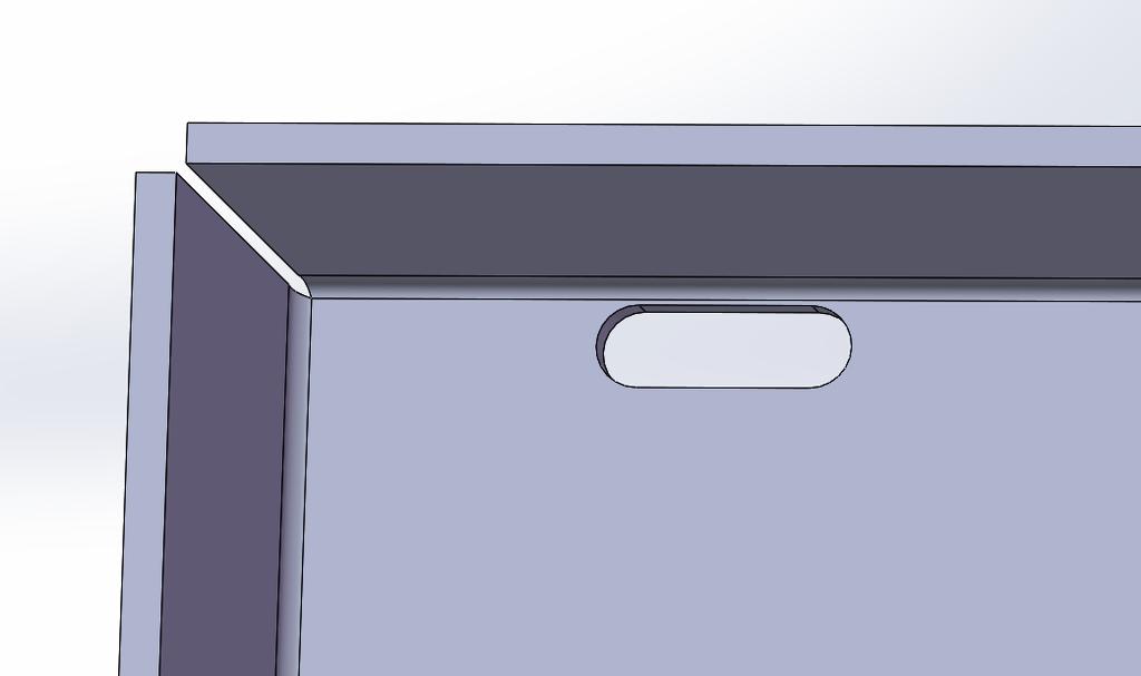 Design Guidelines Holes and slots should be a minimum of material thickness in diameter. If a material is 0.036 or thinner the hole should be 0.062 from the material edge.
