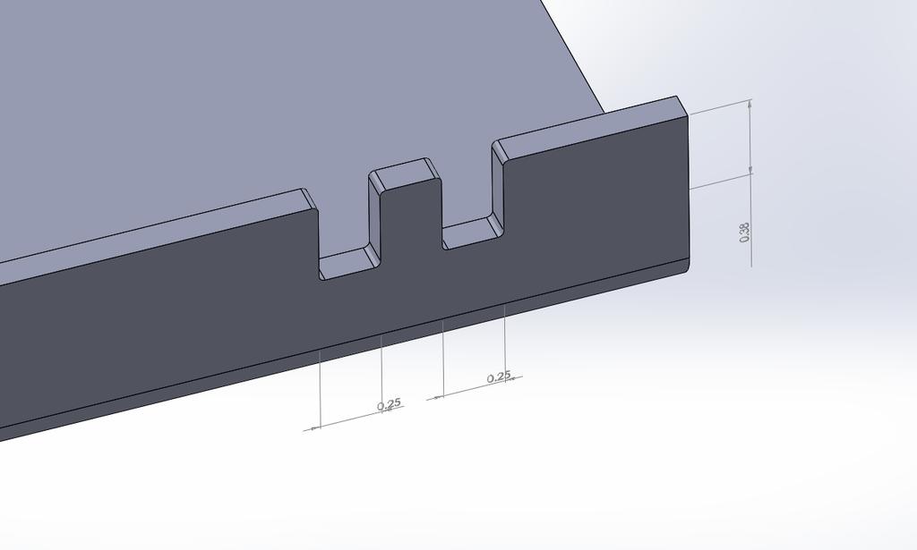 Design Guidelines Notches must be at least the material s thickness