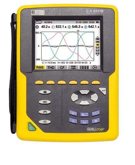 Three-phase network and energy analyser QualiSTAR C.