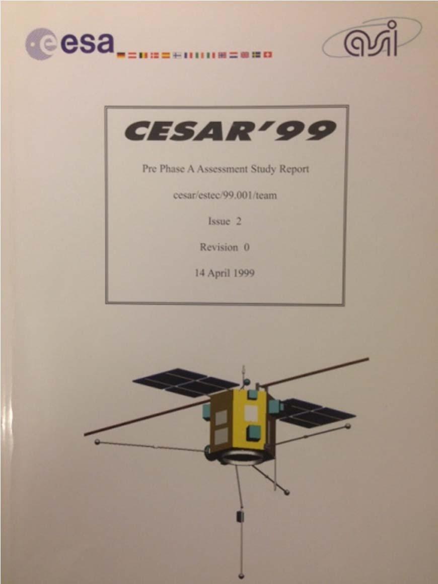 Joint ESA/ASI CESAR report.
