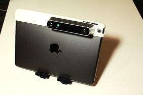 plus Structure Sensor onto the top of your ipad.