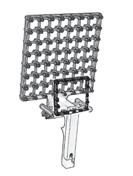 Fig. 11 Typical Hand held Double layer Array system with Array Front Panel UA 2145 with single cable for all acoustic signals 3662-B-002 Double-layer Array 8 8 with 3 cm Spacing 128 4959 Microphones