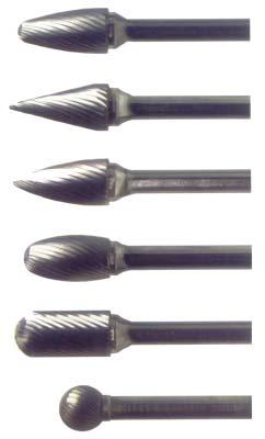 15 BURS 15 JUMBO CARBIDE BURS FOR TRIMMING LINGUAL AND PALATAL SURFACES shown actual size No. Item Code A 1 / 2 BU400A $18.50/each No. Item Code A 3 / 8 BU410A $12.25/each B 1 / 2 BU400B $18.