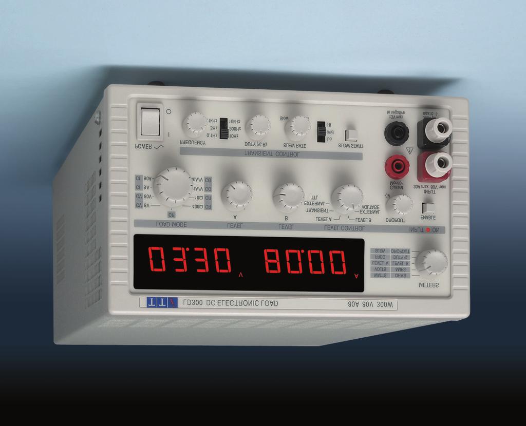 AIM & THURLBY THANDAR INSTRUMENTS LD300 DC Electronic Load, 80A, 80V, 300W constant current, resistance,