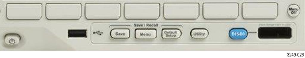 Push a front panel menu button to display the menu that you want to use. NOTE.