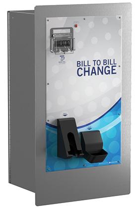 BILL TO BILL Heavy Duty Rear-Load Changer Give customers more bill changing options with the Hamilton Bill to Bill changer. Break larger bills down to smaller bills, and coins.