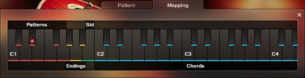 The Pattern Page The Info Panel Tempo: With the three tempo choices in the drop-down menu, you can switch the selected pattern's tempo from normal (1:1) to half time (1/2) or double time ( 2).
