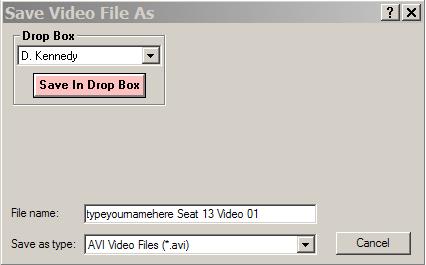 2. To save your work to the DROPBOX, find your teacher s name in the pull-down list. 3. Once you have selected your teacher s name left-click once on the pink Save in Drop Box button.