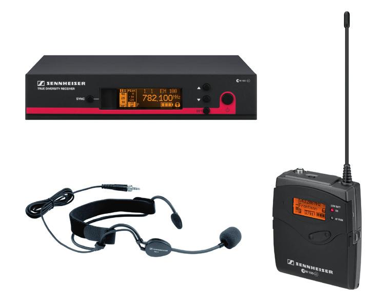 ew 112 G3 Presentation Set ew 122 G3 Presentation Set ew 152 G3 Headset ew 172 G3 Instrument Set ew 135/145/165 G3 Vocal Sets FEATURES Sturdy metal housing (transmitter and receiver) 42 MHz