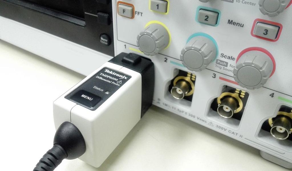 TBS2000 Series Digital Storage Oscilloscope TekVPI Interface and active probe support The TekVPI probe interface sets the standard for ease of use in probing.