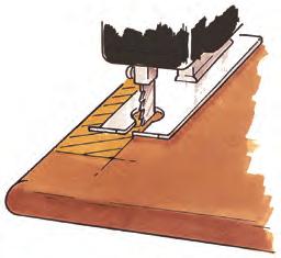 3. Make sure the board is well clamped and rout across the end-grain first. Then repeat this procedure for the other end and finally rout with the grain.