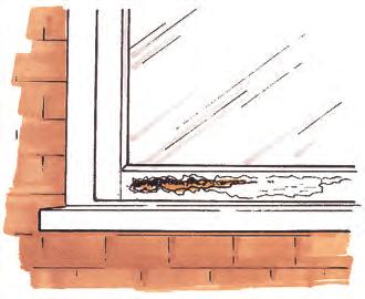 2.12 REPAIRS TO ROTTEN EXTERNAL JOINERY 1. Timber windows can often be affected by the weather. Often wet rot will be confined to only one certain area.