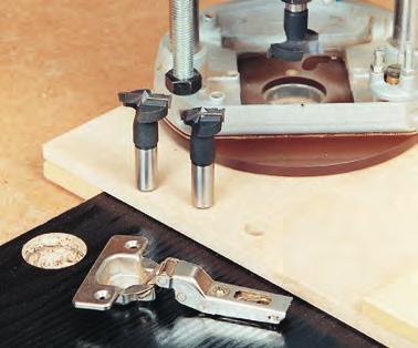 SNAPPY Drill Bit Guides 1. The positions of the hinges are first marked on the doors. 2.