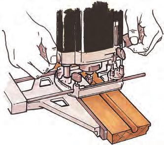 Rout the back of the material to a suitable depth. Take 2 or 3 passes if required. 2. To decorate the edge of the panel use an ovolo cutter either portably or in a table router.