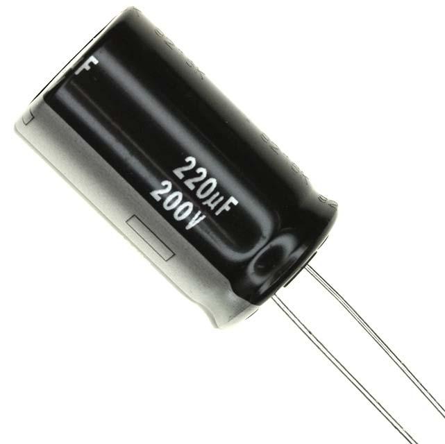 In applications where a lower voltage rating is permissible, more capacitance can be obtained using a smaller Electrolytic Capacitor.