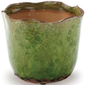 00 Each 21383N 12 Rustic Moss Green Ceramic