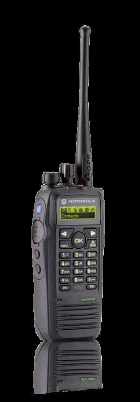 MOTOTRBO System Components and Benefits XiR P8260 / XiR P8268 Display Portable Radio 1 Flexible, menu-driven interface with user-friendly icons or two lines of text for ease of reading text messages