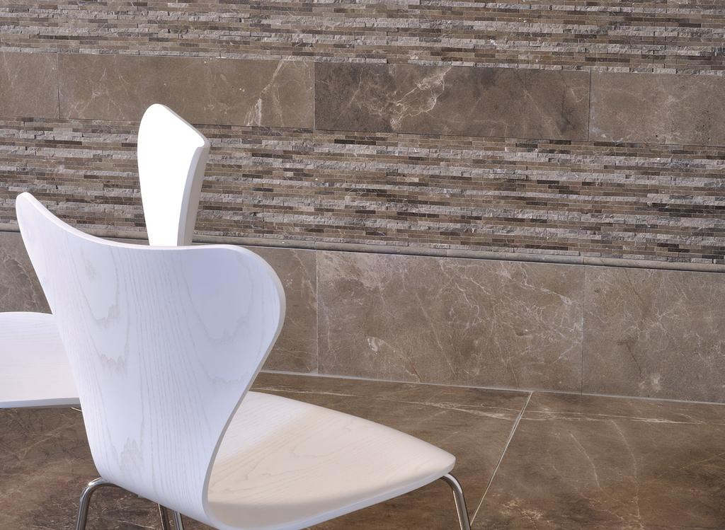 ASPERO collection wall Picardie aspero collection, mosaic field; Picardie principal stone, 250 moulding, honed finish;