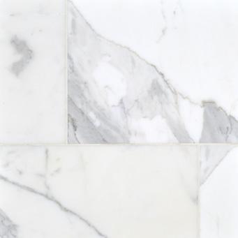 WHITE & CREAM PRINCIPAL STONES WHITE & CREAM PRINCIPAL STONES CALACATTA with all natural stone, exact tone and consistency will vary FIELD SIZES 3/8" thick unless
