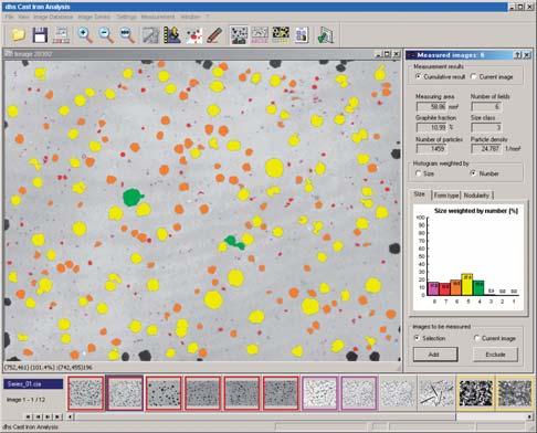 Cast Iron Analysis This dhs Image Data Base module analyzes the microstructure of cast iron.