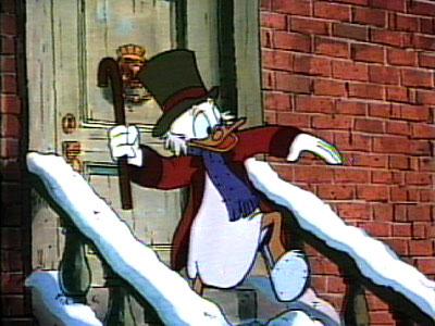 Use your Mystery Kit to create your billboard. Scrooge McDuck played Ebenezer Scrooge in a remake of A Christmas Carol.