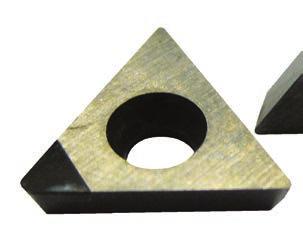 CBN inserts give exceptional long life for surfacing gasket faces as well as produce fine surface finishes for reliable