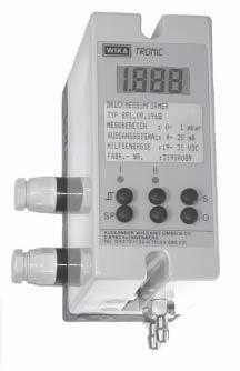 The transmitter incorporates a Hall effect pressure sensor that measures the deflection of the Bourdon tube and produces an output signal that is linear and proportional to the applied pressure.