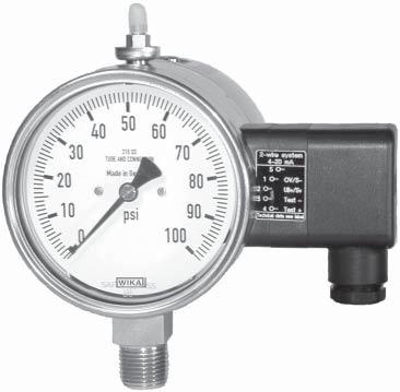 Type 891.34.500 Local Indicating Pressure Transmitter Type 892.34.500 Intrinsically Safe Local Indicating Pressure Transmitter Standard Features Signal Output: Supply Voltage: Process Connection: Electrical Connection: 4-20 ma 2-wire 14-30 VDC, 12.