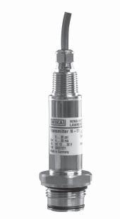 Type N-11 Non-Incendive Flush Diaphragm Pressure Transmitter Vacuum to 5,000 PSI Standard Features Signal Output: Supply Voltage: Process Connection: Electrical Connection: 4-20 ma 2-wire or 1-5 V